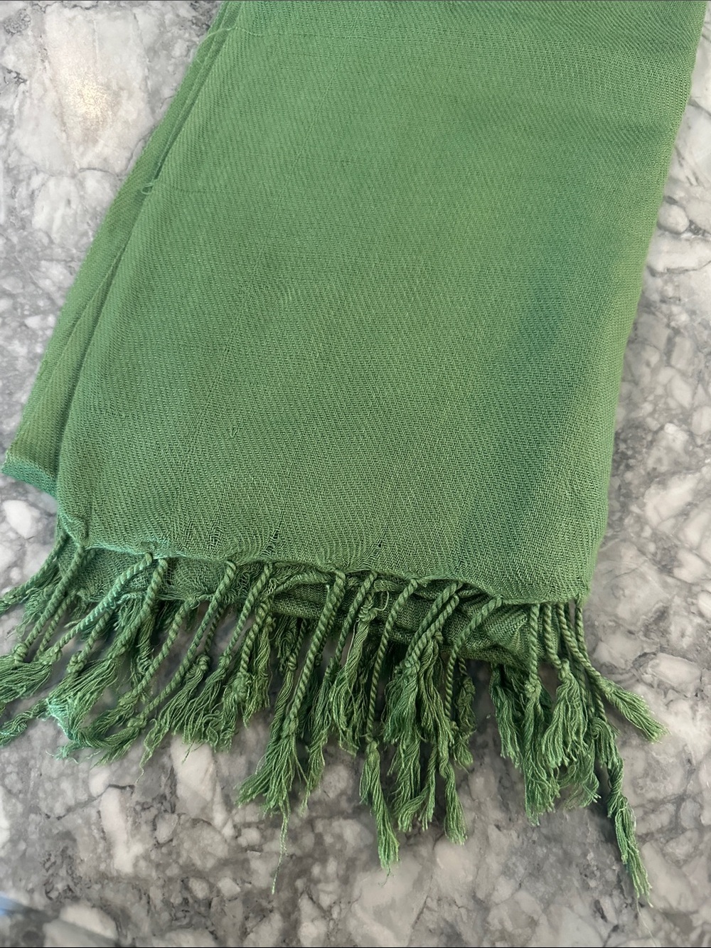 Green Fringe ladies Wrap